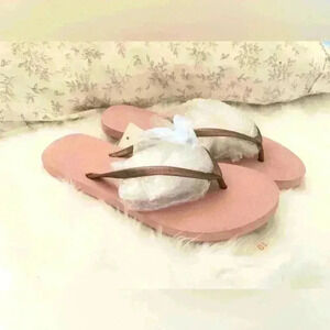 NWT Shade & Shore light pink blush basic flipflops Women size 10
